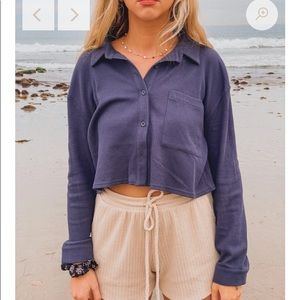 Croped blue sweater 🦋